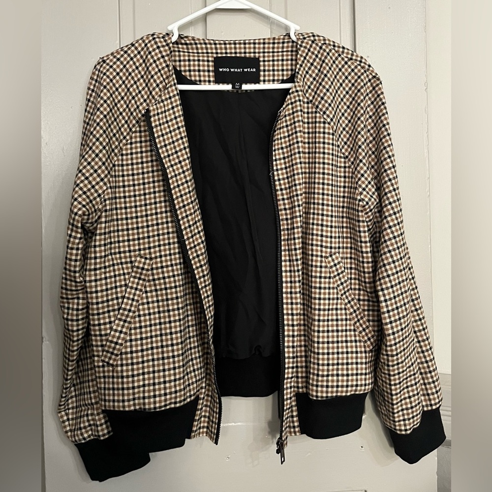 Who What Wear - Plaid Bomber - Sz M